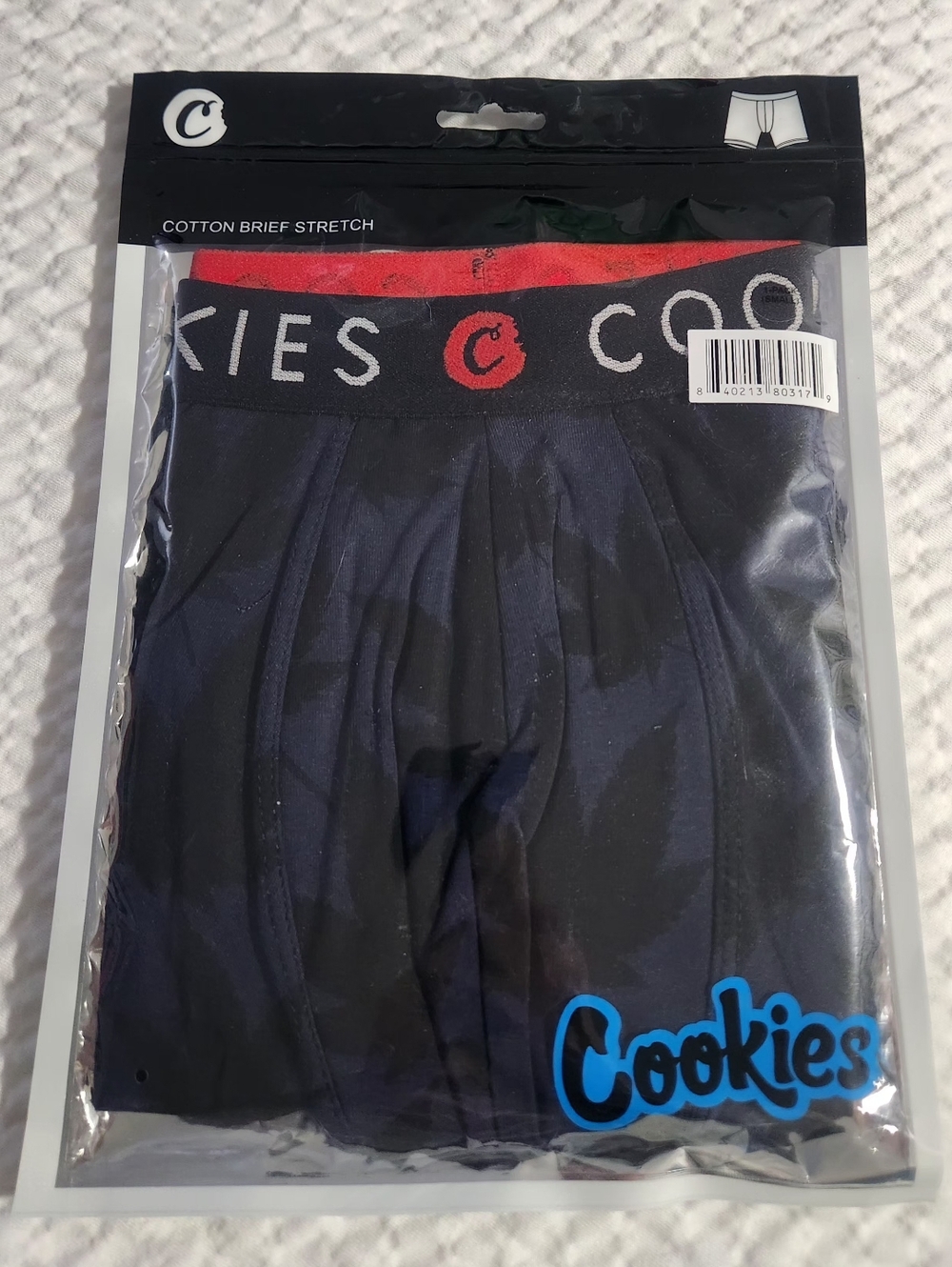 Cookies SF Men’s Botanical Print Boxer Briefs – Navy/Black